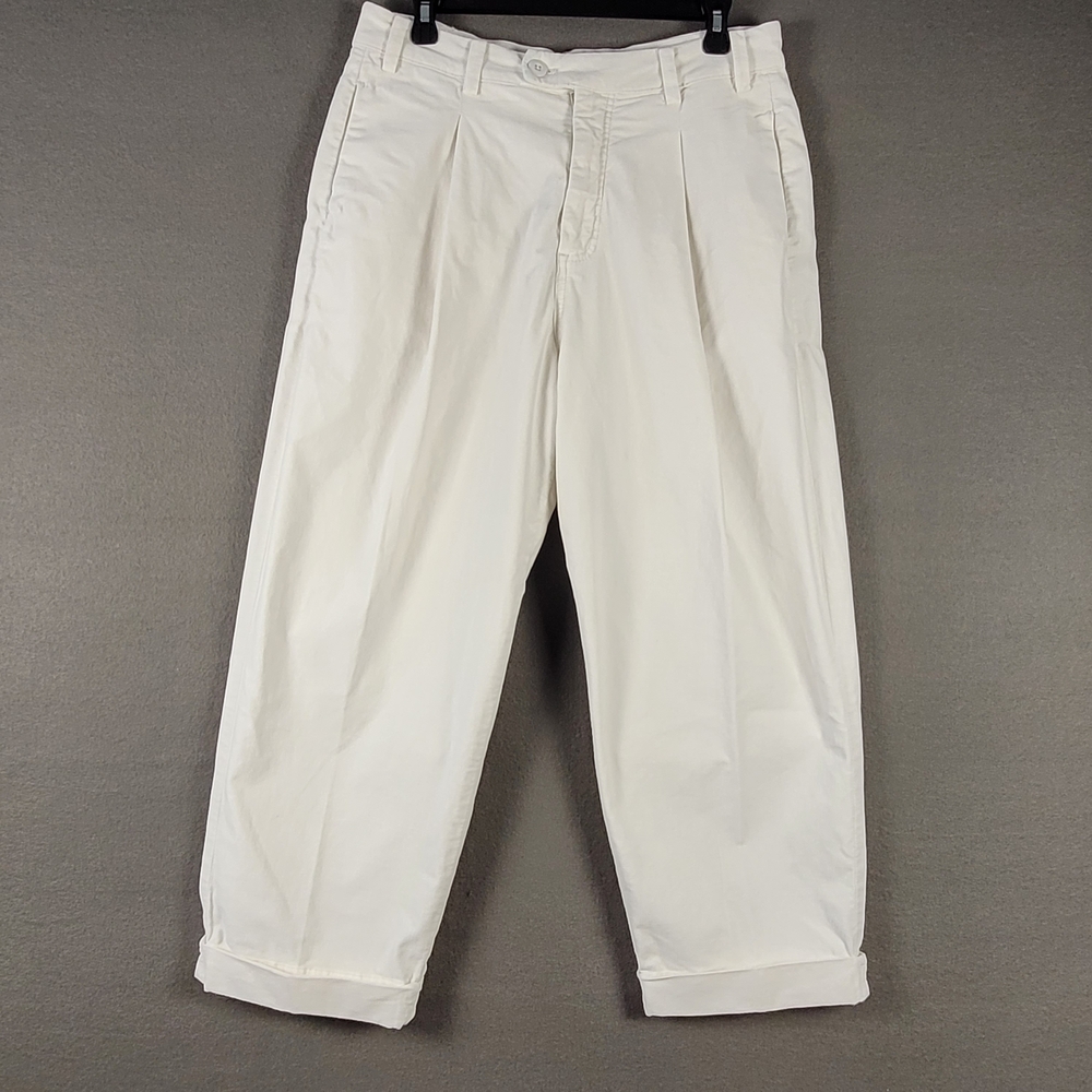 Free People Off-White Cropped Pants